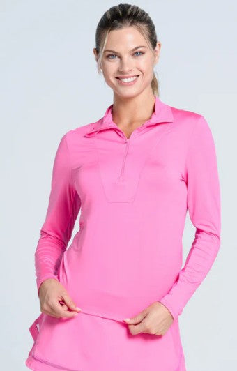 Lucky in Love Free Play Zip Long Sleeve (Multiple Colors)