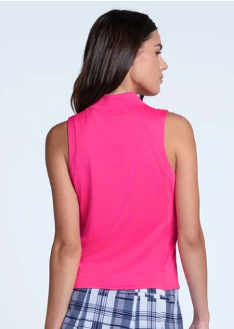 Lucky in Love PREPPY GOLF PLEASE Love Mock Neck Tank