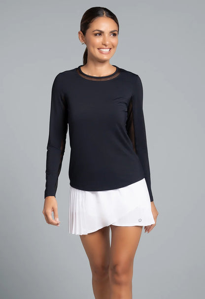 IBKUL Long Sleeve Crew Neck With Mesh (Multiple Colors) NEW COLORS