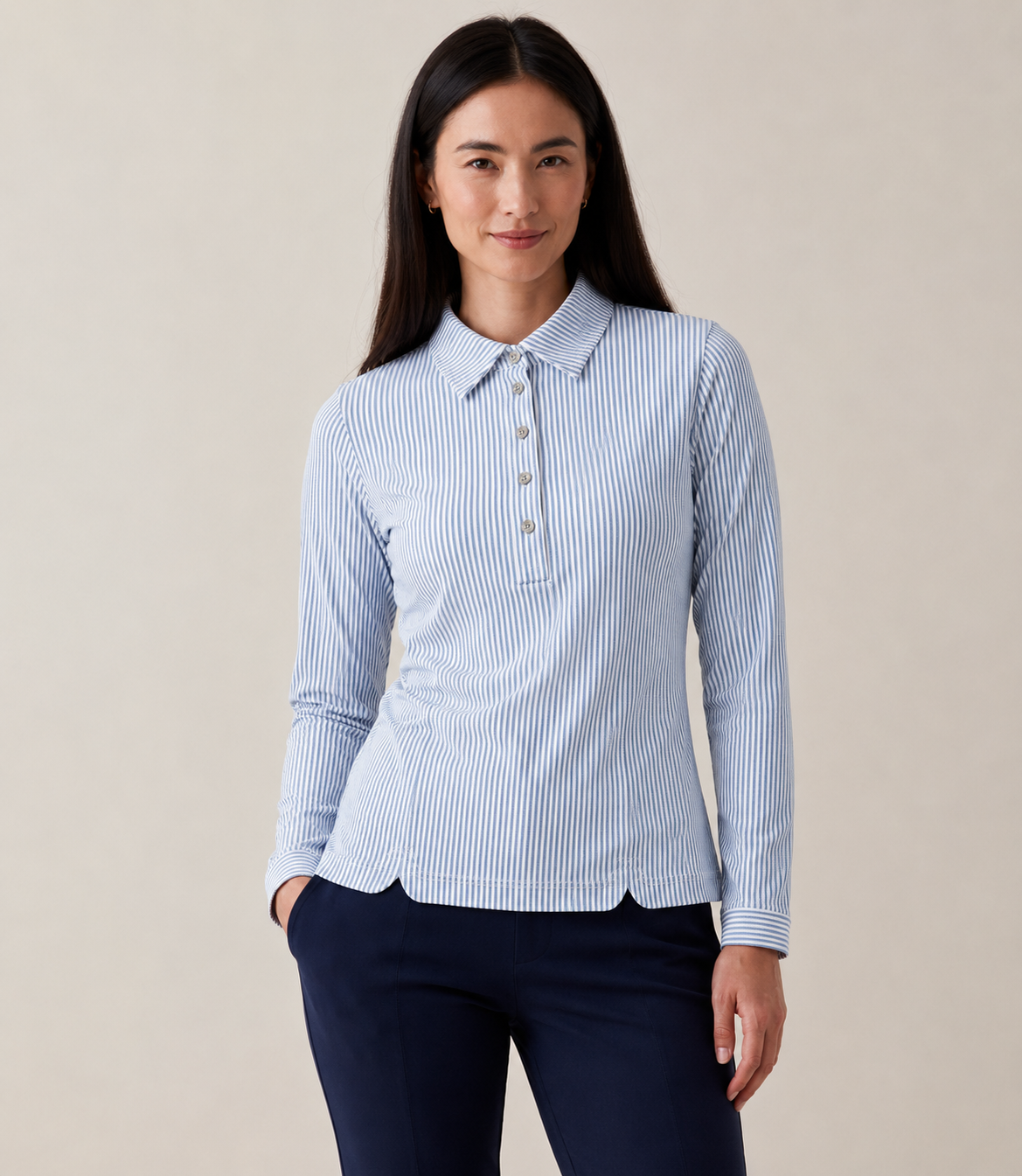 A. Putnam Long Sleeve SPORT POLO (Multiple Colors)