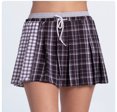 Lucky in Love High Waist Positively Plaid Skirt 14"