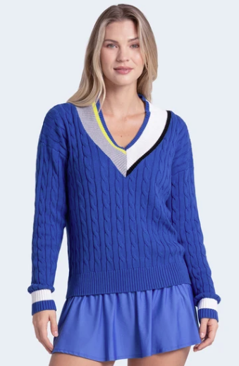Lucky in Love Long Sleeve Bold Play Sweater