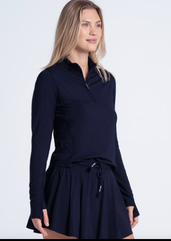 Lucky in Love Long Sleeve Pima Heritage 1/4 Zip (Multiple Colors)
