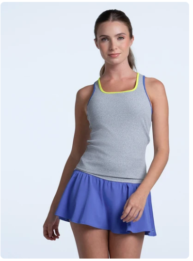 Lucky in Love Sleeveless Court Rib Racerback Tank