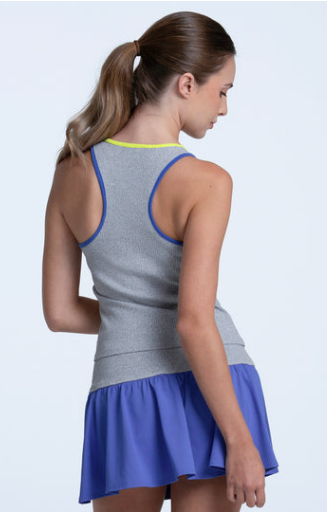 Lucky in Love Sleeveless Court Rib Racerback Tank