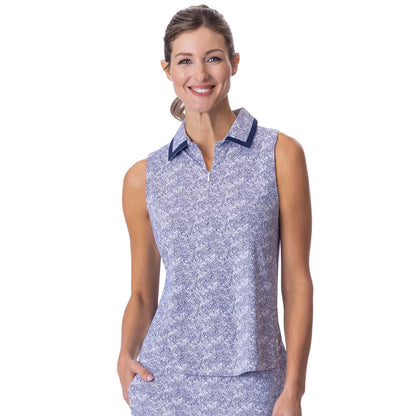 Belyn Key EMERALD BAY Collared Luna Sleeveless Top