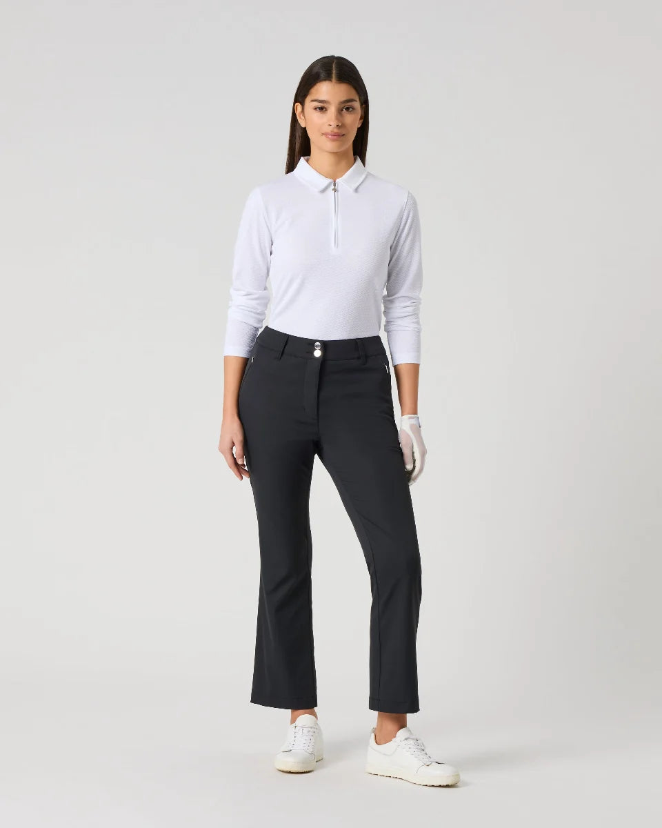 Daily Sports Flare Lyric Black Ankle Pants 27.5" (Multiple Colors)