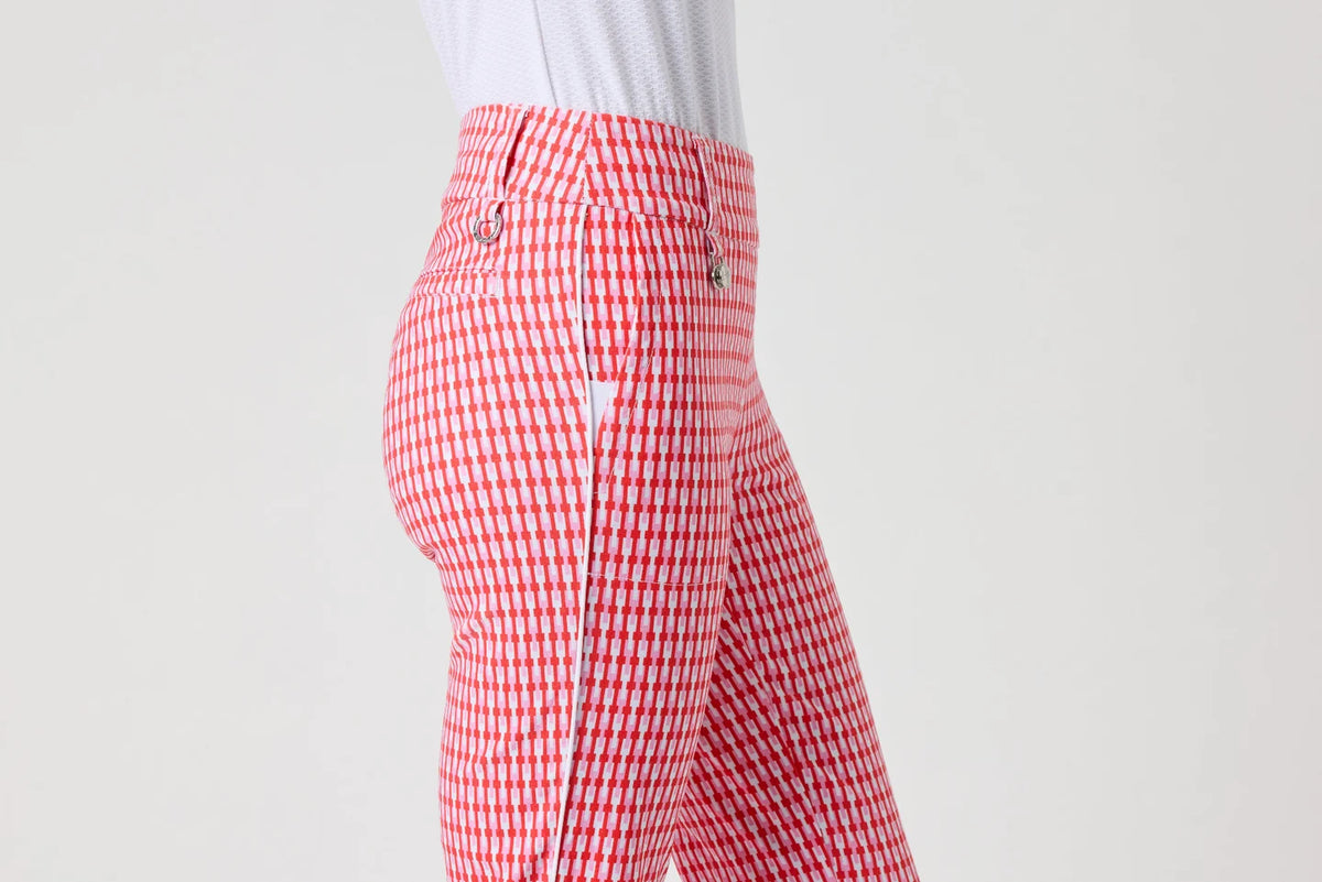 Daily Sports Magic Sunny Geo Print Straight Ankle Pants 27"