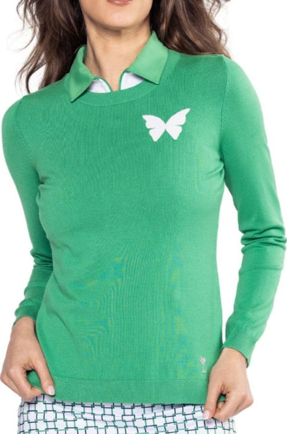 Golftini Butterfly Crewneck Sweater
