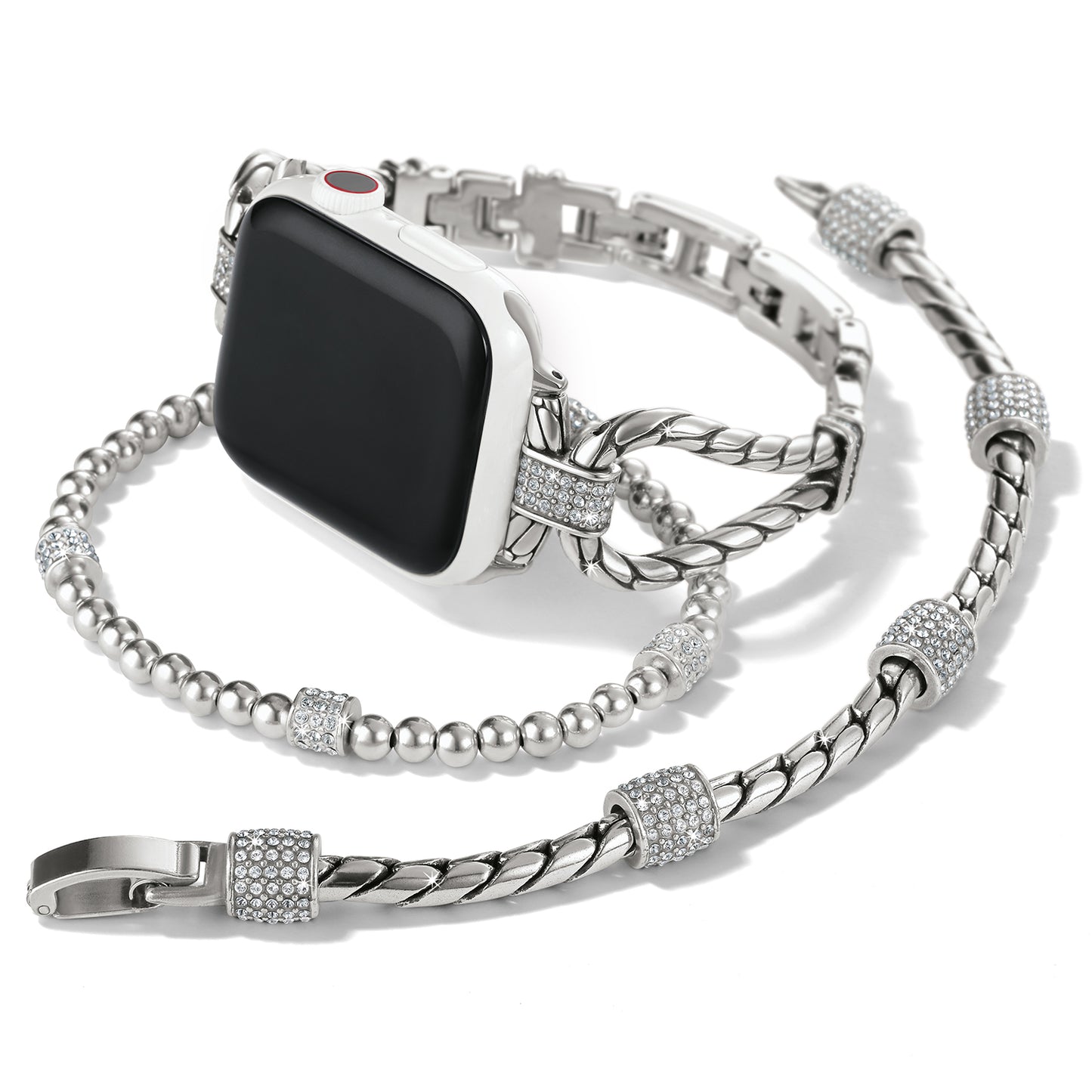 Brighton Meridian Tempo Apple Watch® Band in Silver
