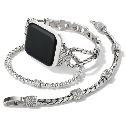 Brighton Meridian Tempo Apple Watch® Band in Silver