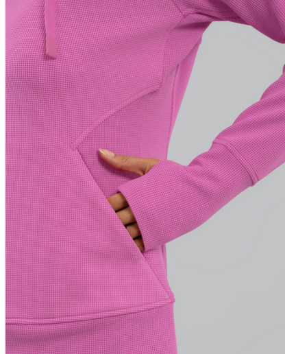 IBKUL Micro Waffle Knit Zip Hoody Jacket (Multiple Colors)