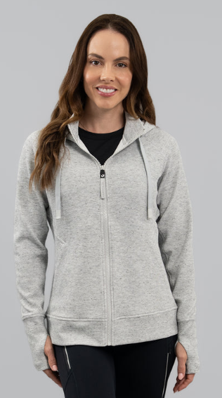 IBKUL Micro Waffle Knit Zip Hoody Jacket (Multiple Colors)
