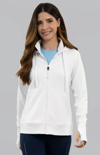 IBKUL Micro Waffle Knit Zip Hoody Jacket (Multiple Colors)