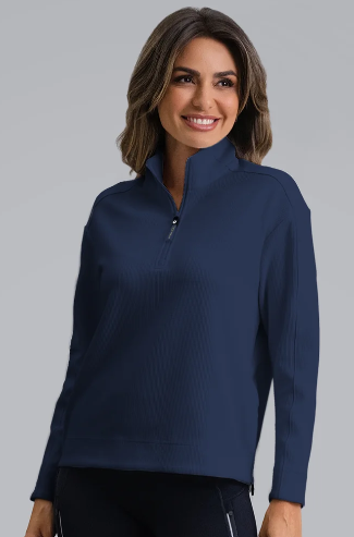 IBKUL Micro Waffle Knit 1/4 Zip Pullover (Multiple Colors)