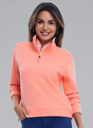 IBKUL Micro Waffle Knit 1/4 Zip Pullover (Multiple Colors)