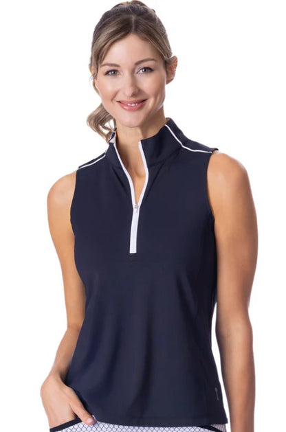 Belyn Key FAIRBANKS Mock Piper Sleeveless Top