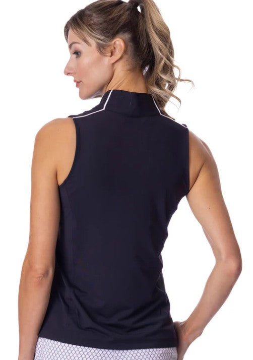 Belyn Key FAIRBANKS Mock Piper Sleeveless Top