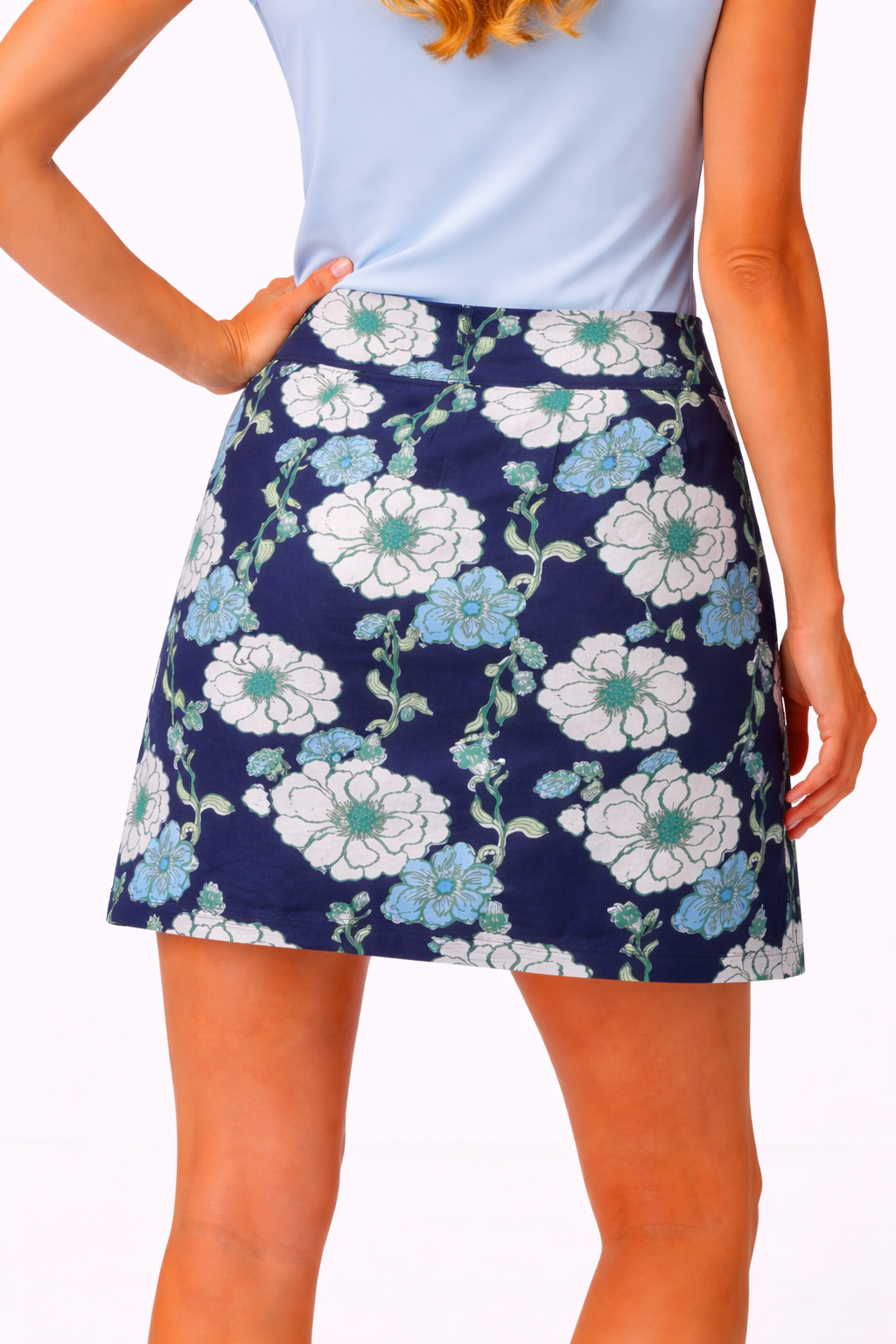LILLY PULITZER Monica Skort 17" in Low Tide Blue