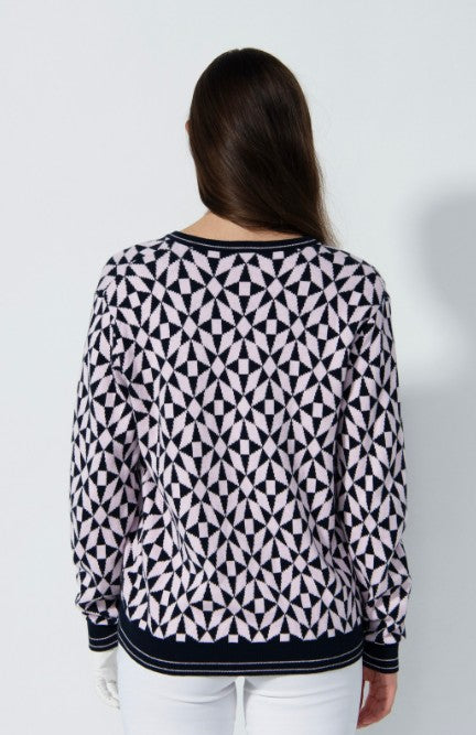 Daily Sports LEO CORAL Jacquard Leo Sweater