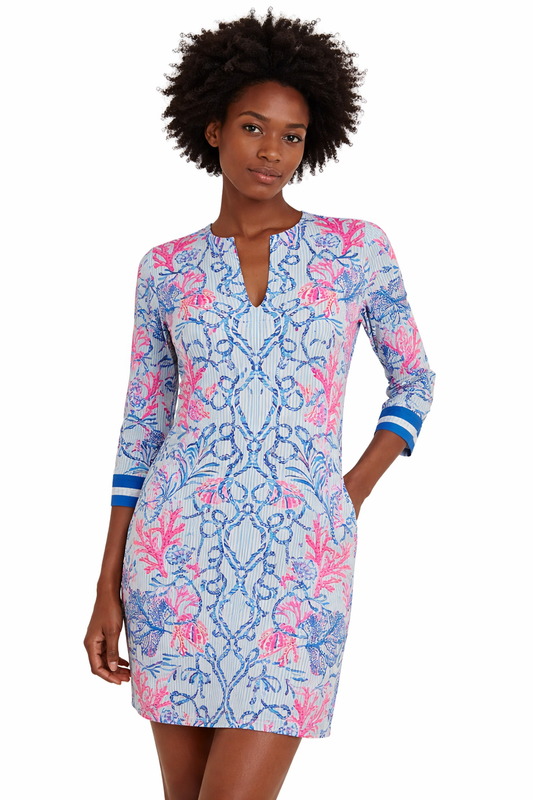 LILLY PULITZER Nadine 3/4 Sleeve Dress 37"