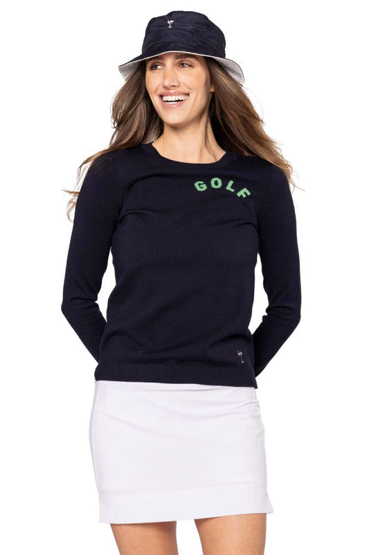 Golftini Navy GOLF Crewneck Sweater