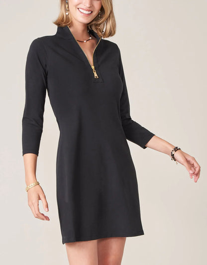 Spartina Nora Elbow Sleeve Half-Zip Dress