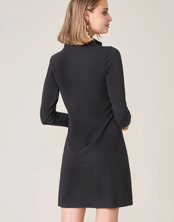 Spartina Nora Elbow Sleeve Half-Zip Dress