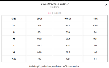 Golftini Olives Crewneck Sweater