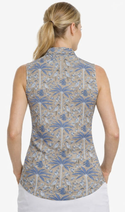 GREYSON Palma Sleeveless Vesta Mock Neck Top