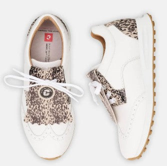 Duca Del Cosma Pasqualle in White/Cheetah