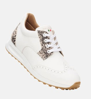 Duca Del Cosma Pasqualle in White/Cheetah