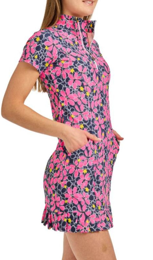Tzu Tzu LATE BLOOMER PENNIE Capped Sleeve Dress