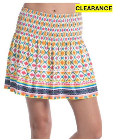 Lucky in Love Novelty Feelin' Groovy Smocked Skort 16"