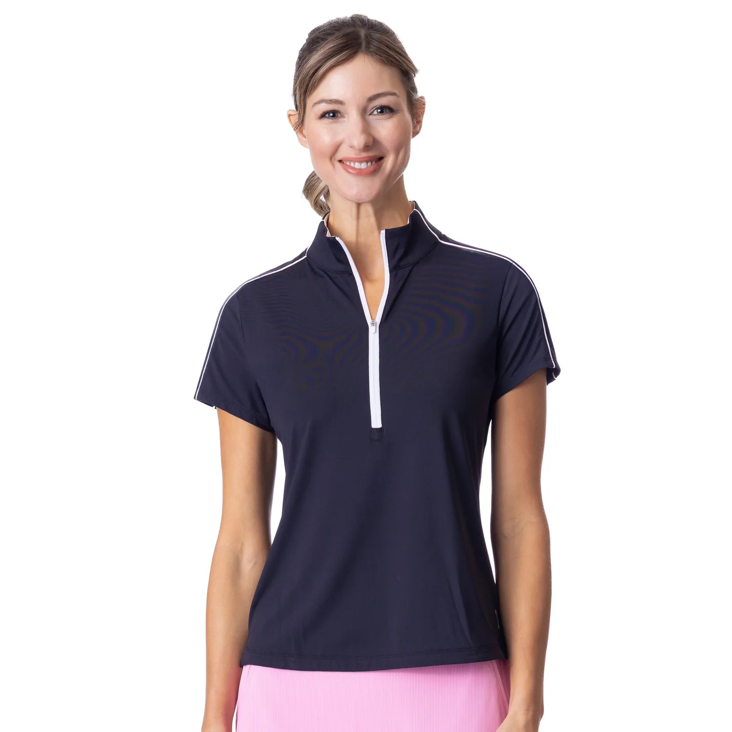 Belyn Key FAIRBANKS Mock Piper Short Sleeve