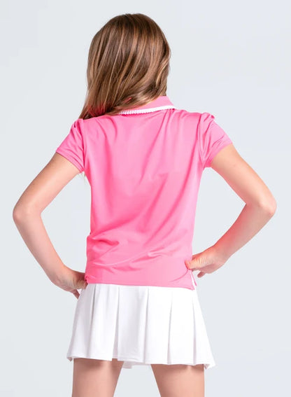 Lucky in Love Youth Pleated Polo Short Sleeve