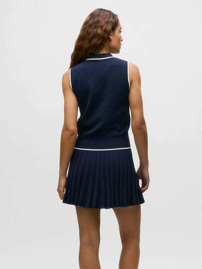 GREYSON Pointelle Sleeveless Polo
