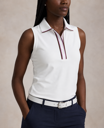 Ralph Lauren RLX SLEEVELESS TOUR PIQUE SWEATER COLLAR POLO (TAILORED FIT)