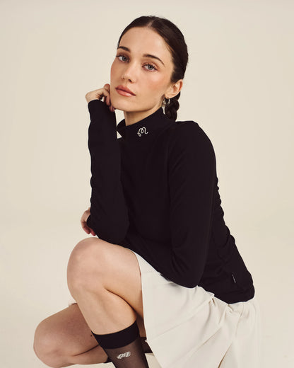 Malbon RALLY MOCKNECK LONG SLEEVE TOP (Multiple Colors)