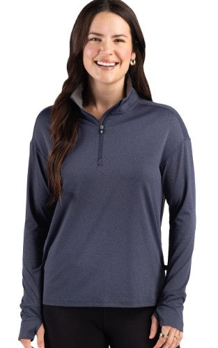 Cutter & Buck Forge Recycled Four-Way Stretch Quarter Zip Long Sleeve Pullover (Multiple Colors)