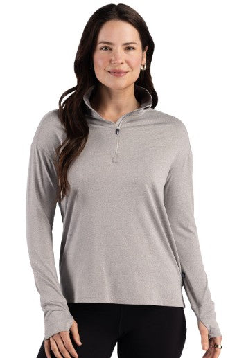 Cutter & Buck Forge Recycled Four-Way Stretch Quarter Zip Long Sleeve Pullover (Multiple Colors)