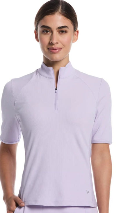 Callaway Apparel Rib Play Polo Short Sleeve (Multiple Colors)