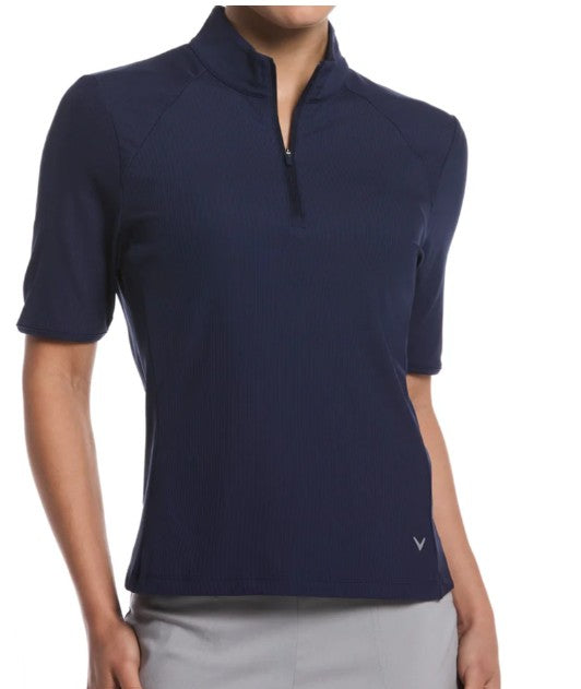 Callaway Apparel Rib Play Polo Short Sleeve (Multiple Colors)