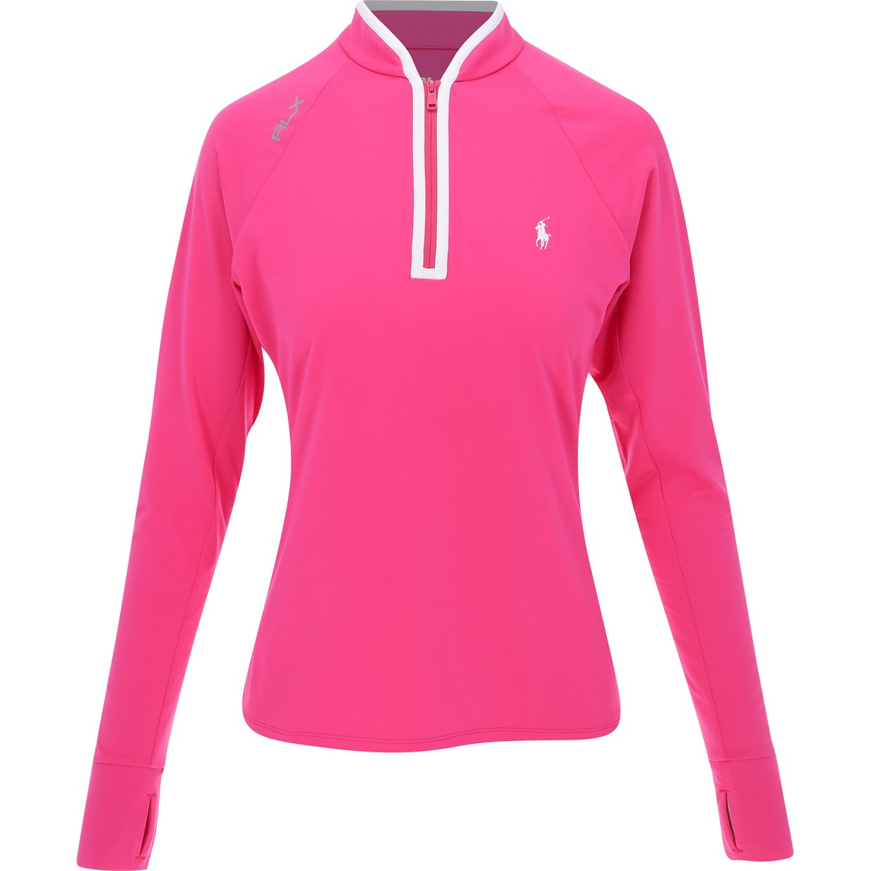 Ralph Lauren RLX Stretch Peached Jersey 1/4 Zip long Sleeve