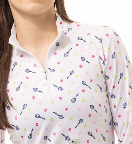 SanSoleil SolCool Longsleeve Print Mock