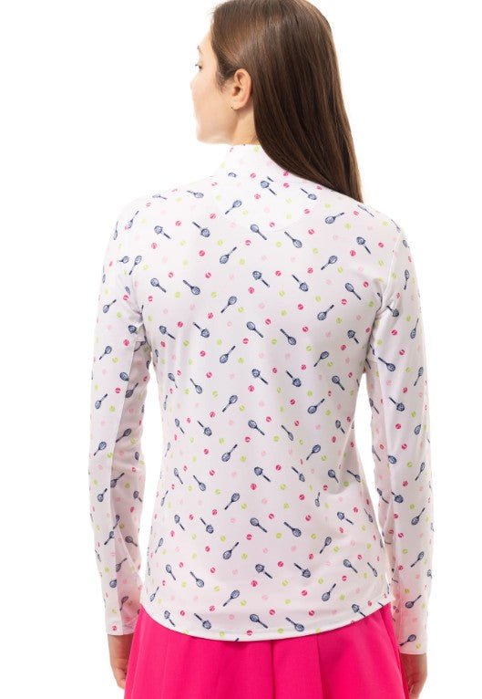 SanSoleil SolCool Longsleeve Print Mock