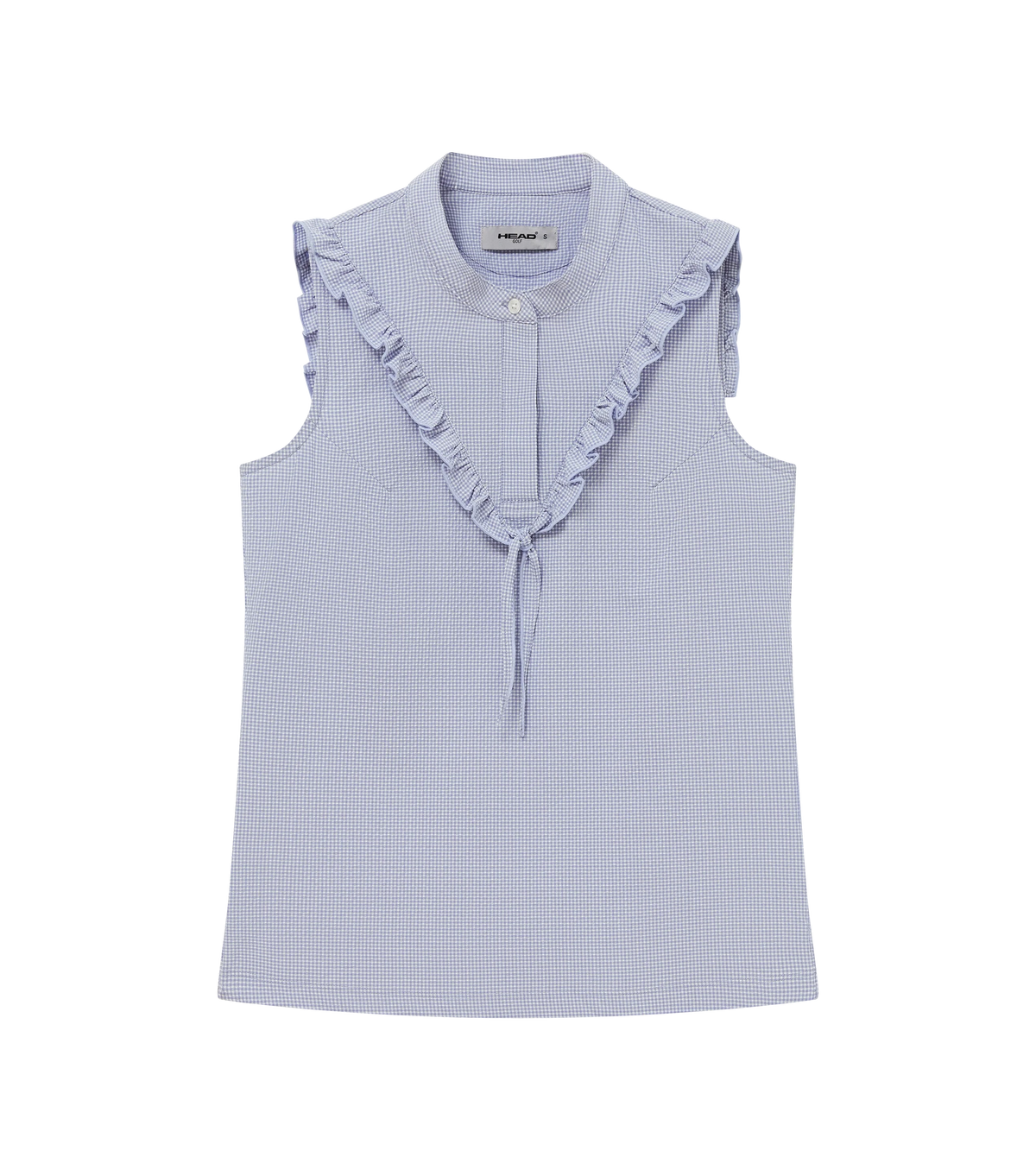 HEAD GOLF Ruffle Seersucker Sleeveless Top (Multiple Colors)