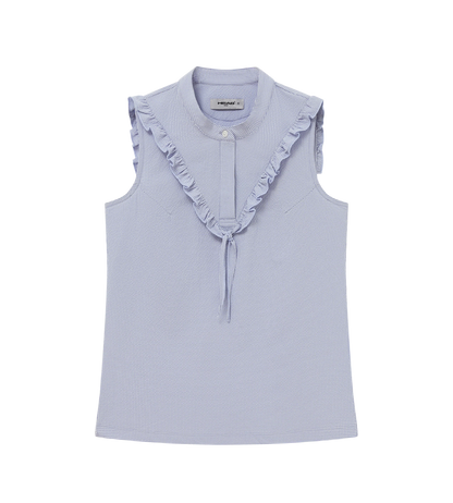 HEAD GOLF Ruffle Seersucker Sleeveless Top (Multiple Colors)