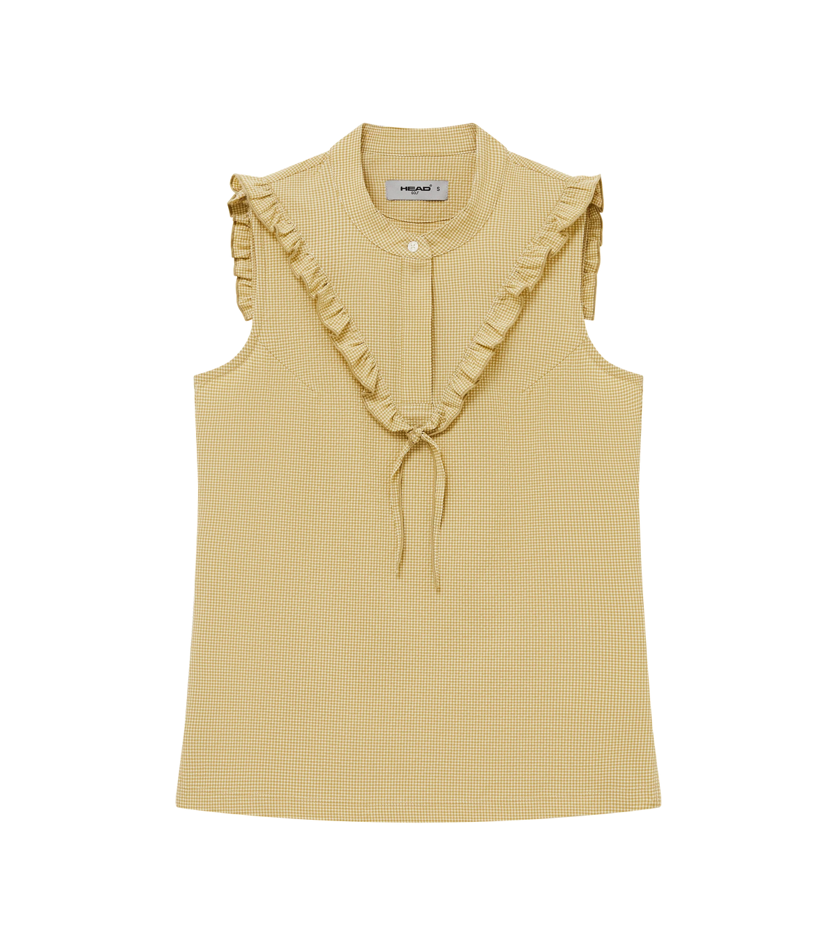 HEAD GOLF Ruffle Seersucker Sleeveless Top (Multiple Colors)