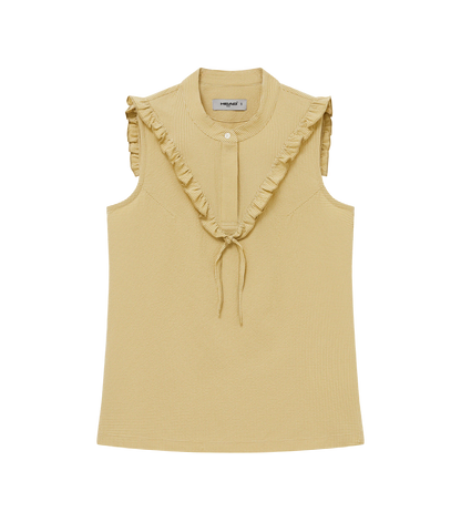 HEAD GOLF Ruffle Seersucker Sleeveless Top (Multiple Colors)